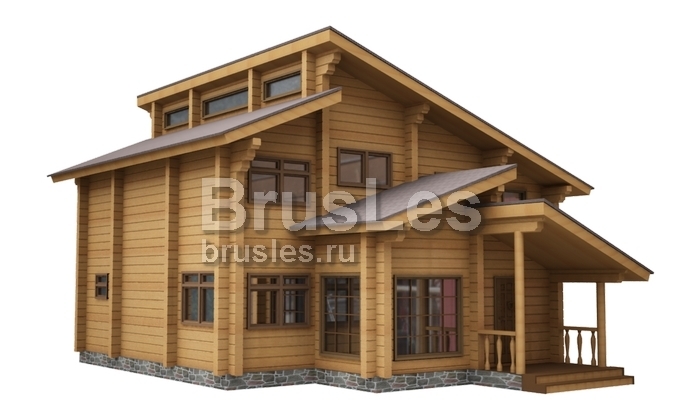 Проект "Венедикт" загородный двухэтажный дом из бруса — фото-532_1