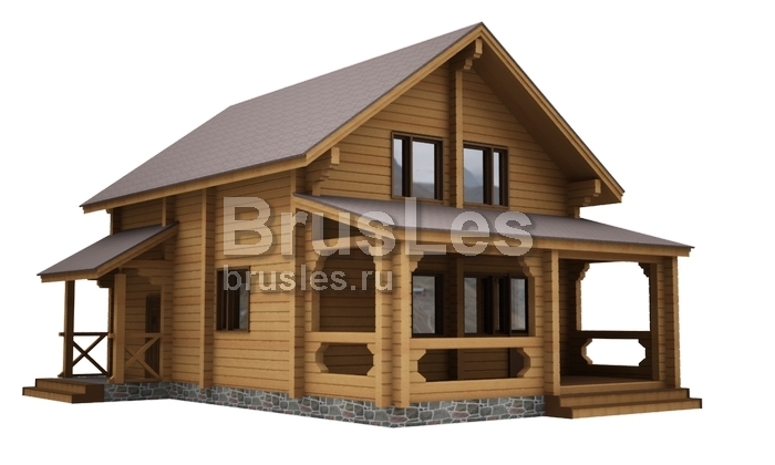 Проект "Дональд" дом из профилированного бруса с мансардой — фото-532_1
