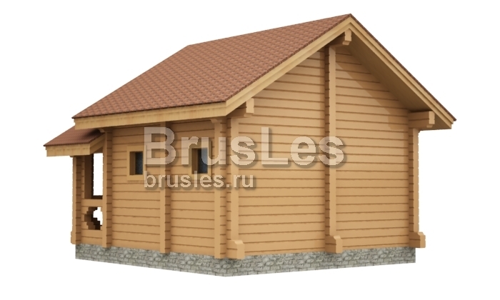 Проект "Кэтти" небольшая баня из профилированного бруса "Кэтти" — фото-535_3